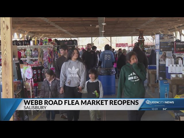 ⁣Salisbury flea market reopens after fire destroyed building, vendors' inventory