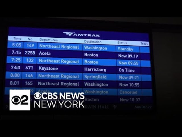 ⁣Holiday travel a problem for many on Sunday, especially on Amtrak