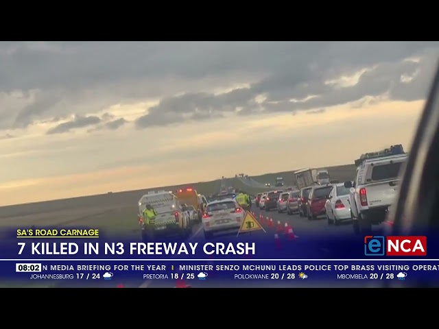 ⁣SA's Road Carnage | 7 killed in N3 freeway crash