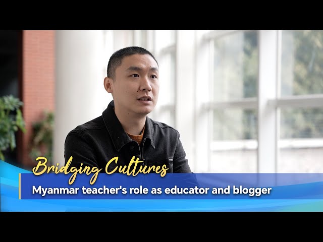 ⁣Bridging Cultures: Myanmar teacher's role as educator and blogger