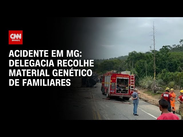 ⁣Acidente em MG: delegacia recolhe material genético de familiares | CNN NOVO DIA