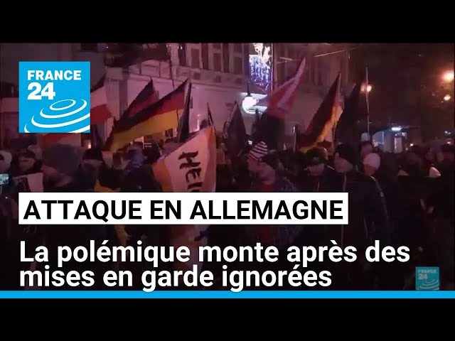 ⁣Attaque en Allemagne : la polémique monte après des mises en garde ignorées • FRANCE 24