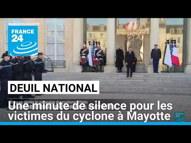 ⁣Journée de deuil national : une minute de silence pour les victimes du cyclone à Mayotte