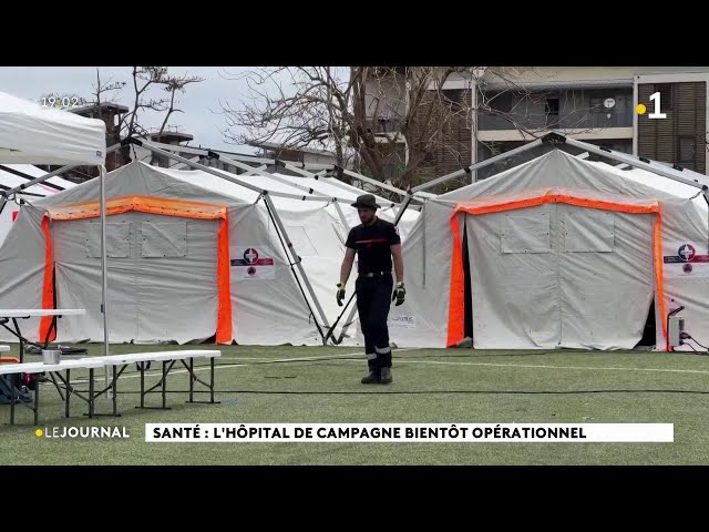 ⁣Santé : l'hôpital de campagne bientôt opérationnel