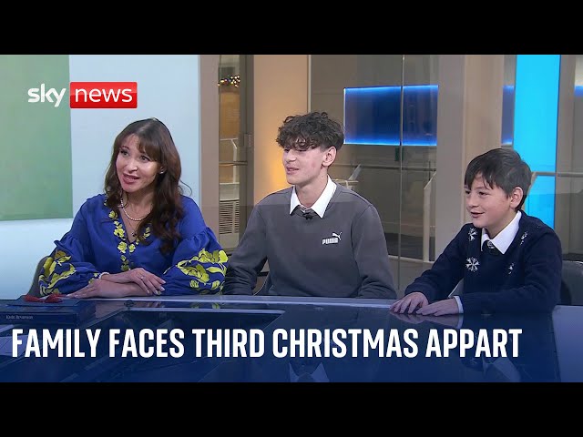 ⁣Family forced to spend Christmas apart due to war in Ukraine