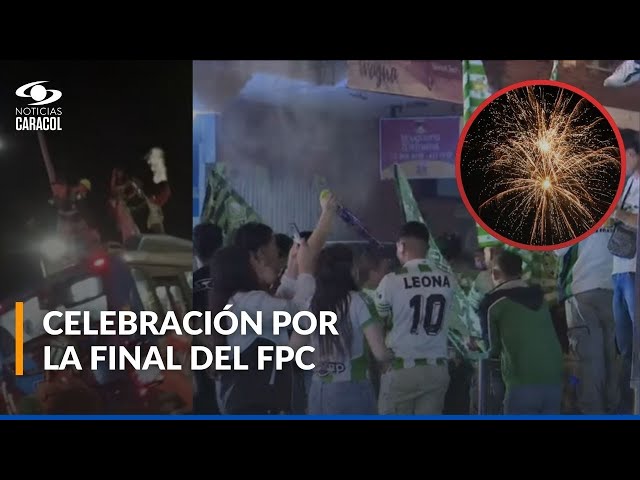 ⁣Celebración en paz: así fue el festejo de hinchas de Nacional en Bogotá