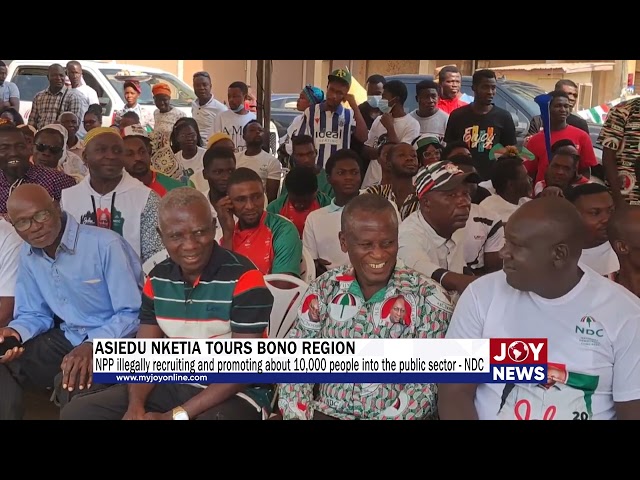 ⁣NPP illegally recruiting and promoting about 10,000 people into the public sector - NDC. #ElectionHQ