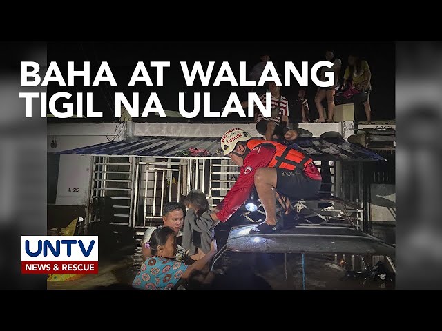 ⁣Ilang lugar sa Negros Occ., binaha dahil sa walang tigil na pag-ulan; ilang residente, inilikas