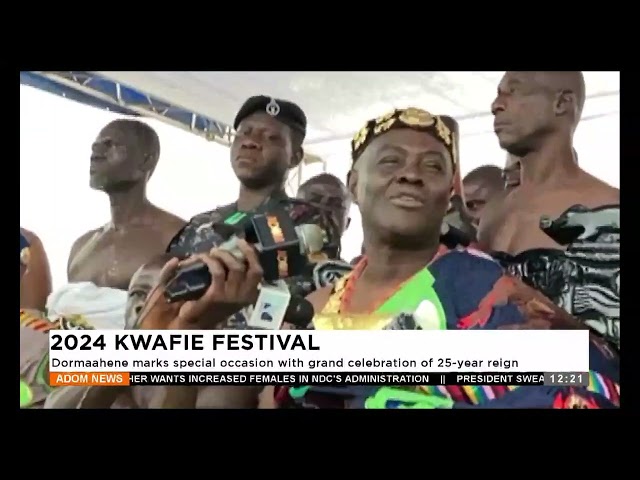 ⁣Dormaahene marks special occasion with grand celebration of 25-year reign -Premtobre Kasee on AdomTV