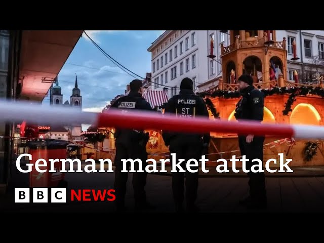 ⁣German police probe Magdeburg Christmas market attack security and warnings | BBC News