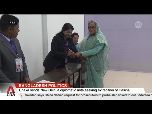 ⁣Bangladesh seeks extradition of ex-PM Hasina from India amid US$5b embezzlement probe