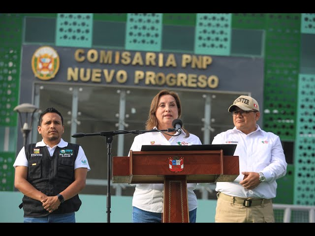 ⁣Dina Boluarte en inauguración de comisaría: "Estarían felices de ver fracasar a esta mujer andi