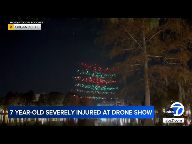 ⁣Child injured after holiday drone show in Florida goes wrong