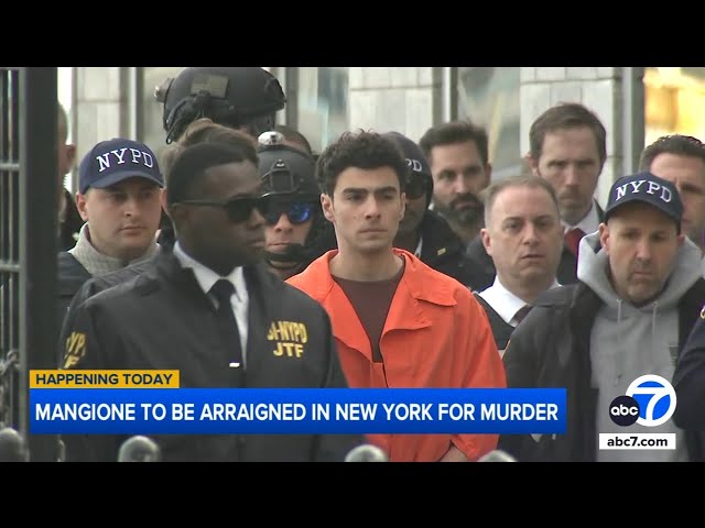 ⁣Luigi Mangione to be arraigned in New York in CEO murder