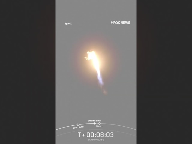 ⁣SpaceX rocket deploys 30 satellites into orbit and returns safely to Earth