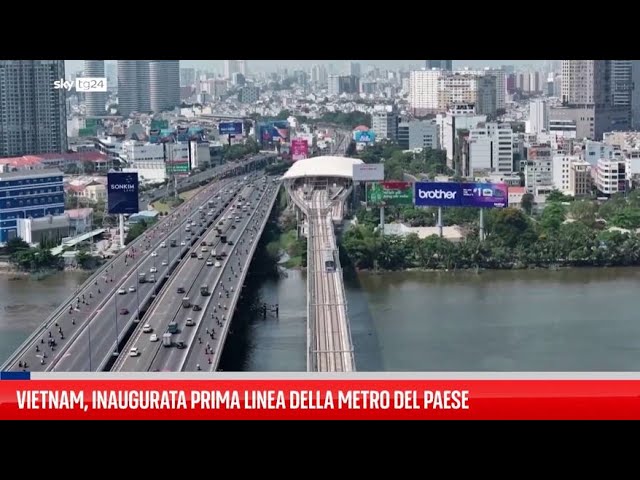 ⁣Vietnam, inaugurata prima linea della metro del Paese