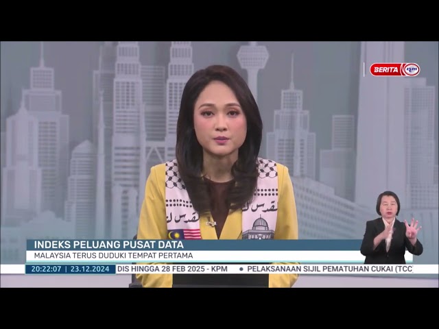 ⁣23 DIS 2024 BERITA PERDANA – INDEKS PELUANG PUSAT DATA: MALAYSIA TERUS DUDUKI TEMPAT PERTAMA