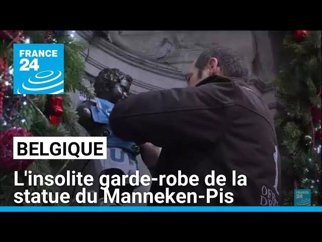 ⁣Belgique : l'insolite garde-robe de la statue du Manneken-Pis • FRANCE 24