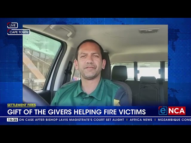 ⁣Settlement Fires | Gift of the Givers helping fire victims