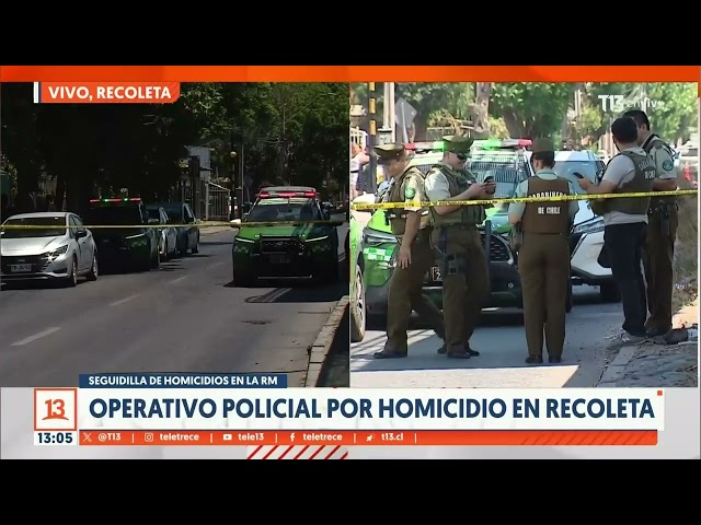 ⁣Operativo policial por homicidio en Recoleta: hombre murió apuñalado en intento de robo