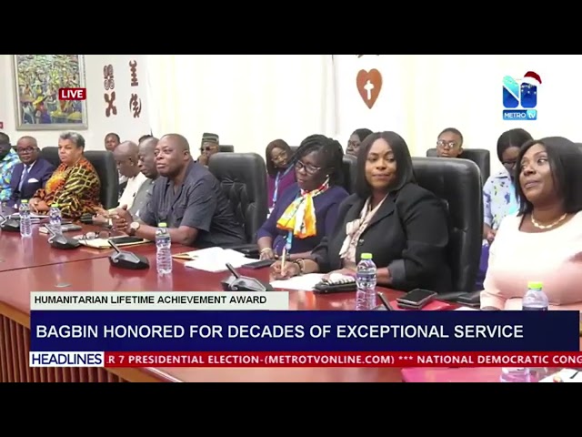 ⁣Bagbin honored for decades of exceptional service