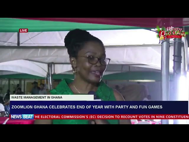 ⁣Zoomlion Ghana celebrates end of year with party with games