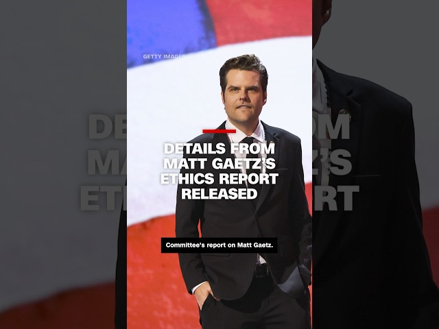 ⁣Details from Matt Gaetz’s Ethics Report released #cnn #news #mattgaetz #politics