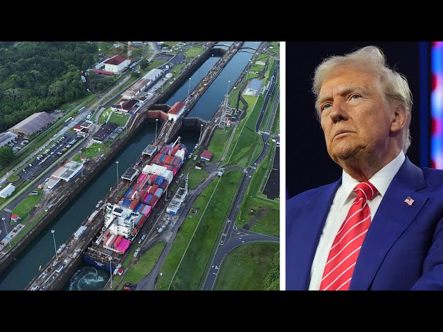 ⁣Trump suggests U.S. should take back the Panama Canal, and also buy Greenland