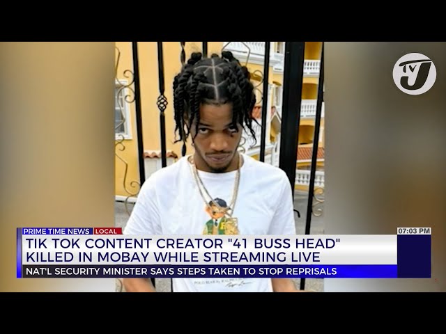 ⁣Tik Tok Content Creator '41 Buss Head' Killed in Mobay While Streaming Live | TVJ News