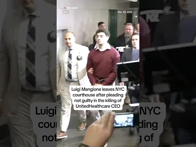 ⁣Luigi Mangione has pleaded not guilty in the killing of UnitedHealthcare CEO Brian Thompson.