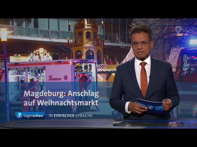 ⁣tagesschau in Einfacher Sprache 19:00 Uhr, 23.12.2024