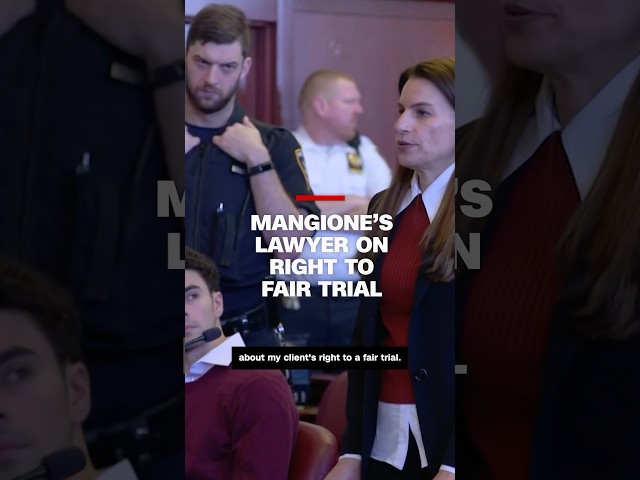 ⁣Mangione’s lawyer on right to fair trial