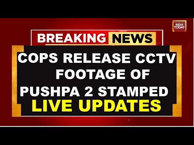 ⁣Pushpa 2 Stampede CCTV News LIVE: CCTV Footage Shows Cops Escorting Allu Arjun Out Of Theatre