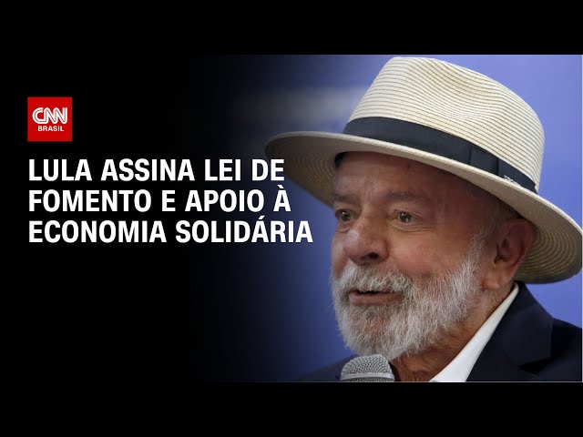 ⁣Lula assina lei de fomento e apoio à economia solidária | CNN 360°