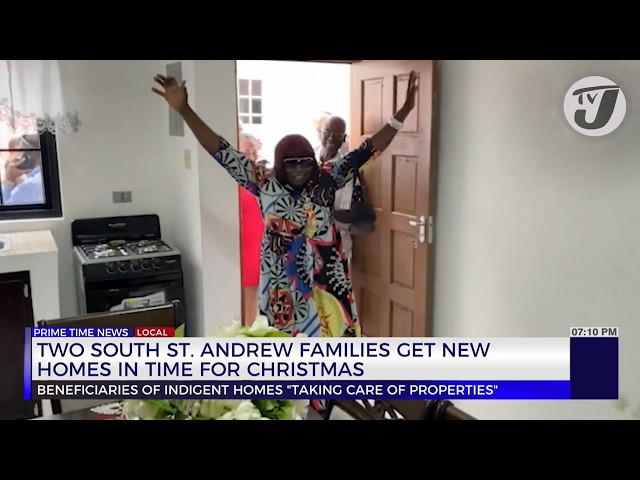 ⁣2 South St. Andrew Families get New Homes in time for Christmas | TVJ News