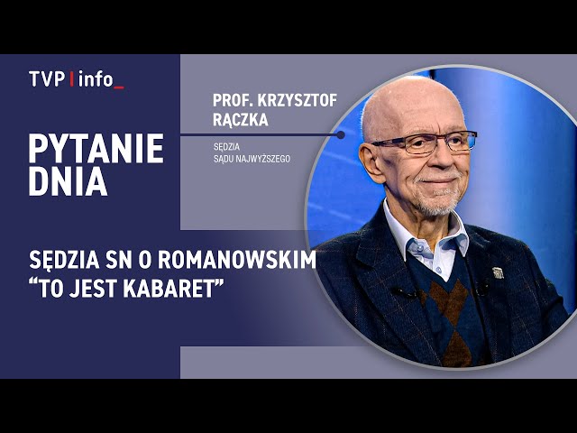 ⁣"To jest kabaret". Sędzia Sądu Najwyższego o Romanowskim | PYTANIE DNIA