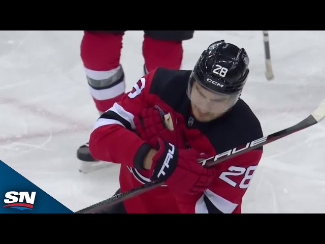 ⁣Devils' Timo Meier Wires One-Timer Past Rangers' Quick For Power-Play Goal