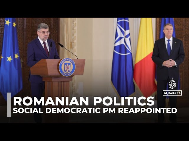 ⁣Romanian politics: President picks Marcel Ciolacu to form government