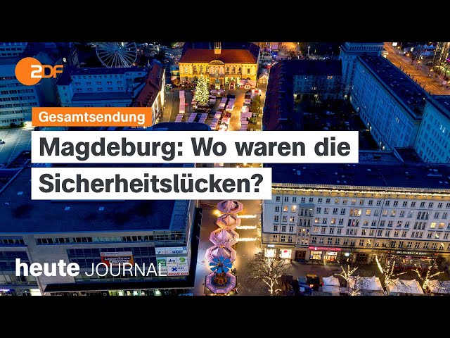 ⁣heute journal vom 23.12.2024 Aufarbeitung Anschlag Magdeburg, Konflikt Nordsyrien, Ehrenamt Neukölln