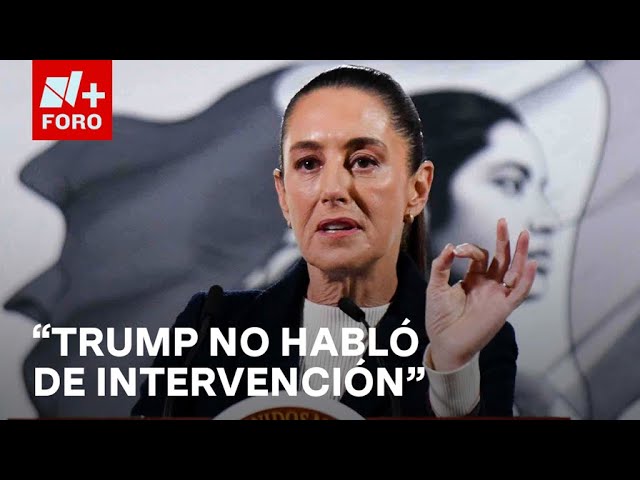 ⁣Sheinbaum afirma que Trump no habló de intervención a México - A las Tres