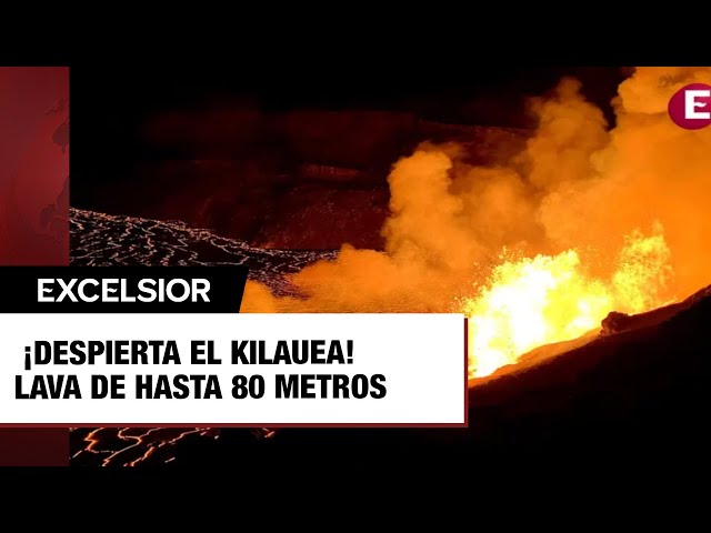 ⁣¡Despierta el Kilauea! Hace erupción y arroja fuentes de lava de hasta 80 metros de altura