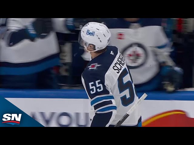 ⁣Jets' Mark Scheifele Buries Loose Puck For Second Goal Of The Game