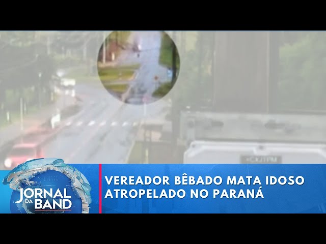 ⁣Vereador bêbado mata idoso atropelado no Paraná | Jornal da Band