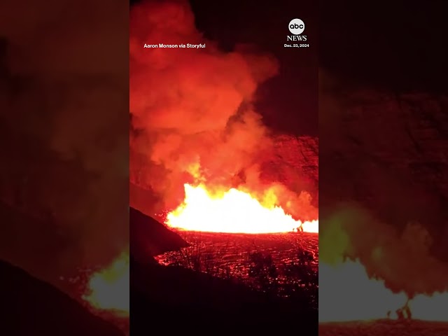 ⁣Kilauea volcano erupts on Hawaii’s Big Island