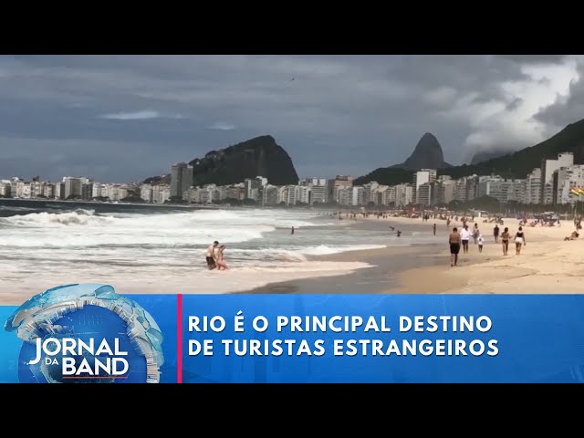 ⁣Rio de Janeiro é o principal destino de turistas estrangeiros | Jornal da Band