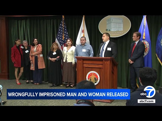 ⁣Pair released from prison more than 17 years after wrongful conviction of murder