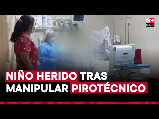 ⁣Ayacucho: niño de 11 años perdió dedos de la mano tras manipular pirotécnico