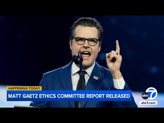 ⁣Rep. Matt Gaetz House Ethics Committee report released