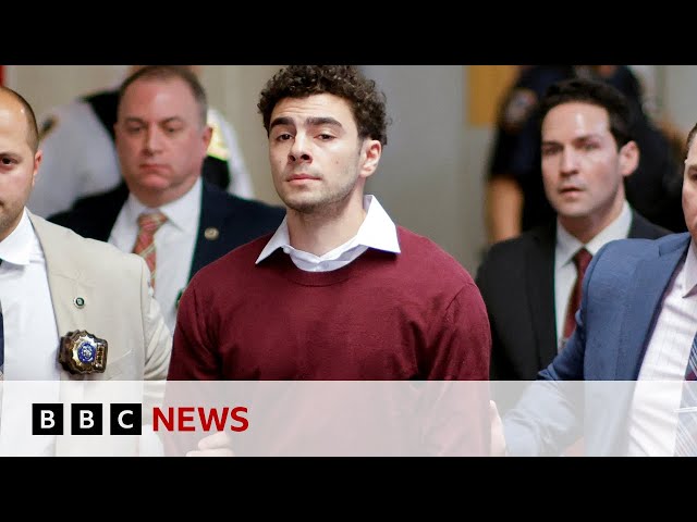 ⁣Luigi Mangione pleads not guilty to murdering healthcare CEO | BBC News