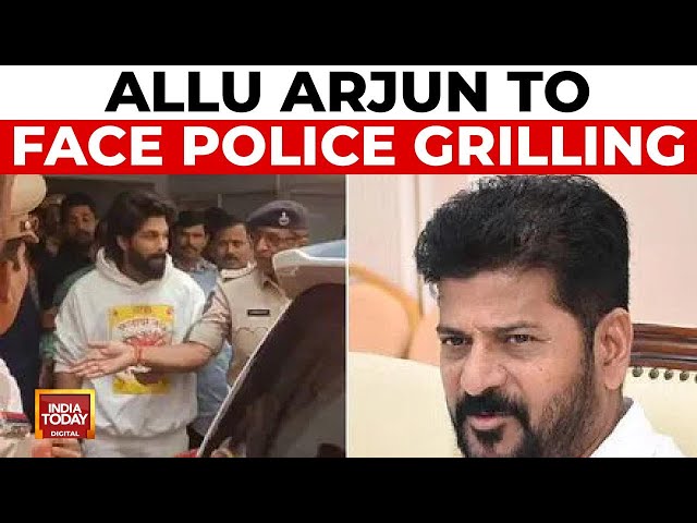 ⁣Heavy Security Outside Allu Arjun's Home as Actor Prepares for Police Questioning | India Today